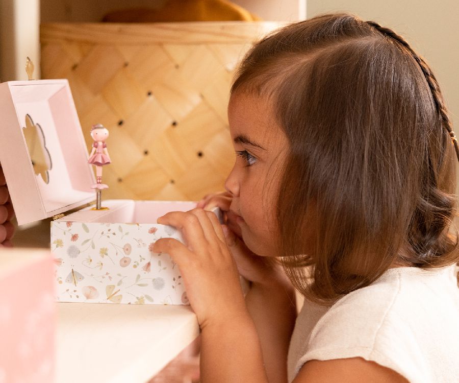 Muziekdoos Little Dutch Juwelenkistje met muziek Evi | Little Pink Flower
