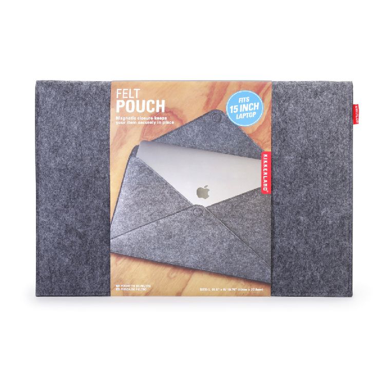 Sleeve Kikkerland Large Felt Pouch, geschikt voor 15